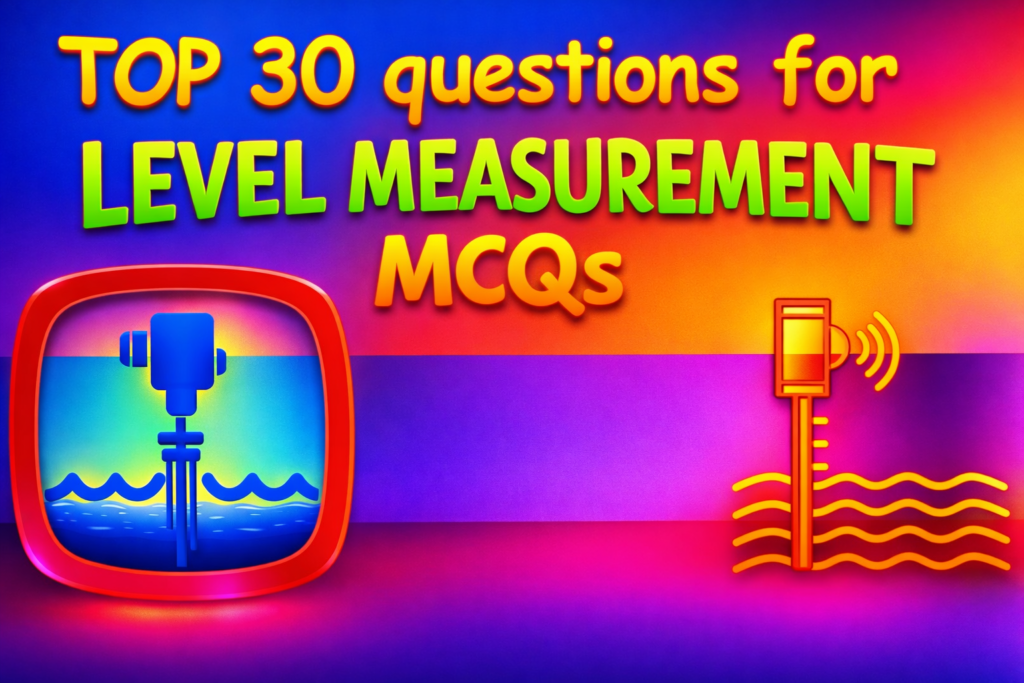 TOP 30 questions for LEVEL MEASUREMENT MCQs level mcq